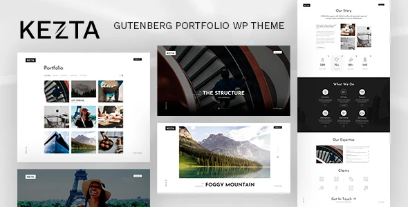Kezta – Gutenberg Portfolio WordPress Theme